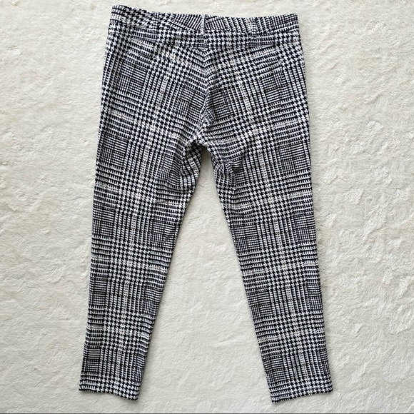 J.McLaughlin Becca houndstooth Glen Plaid leggings pants size 8 - Picture 2 of 9